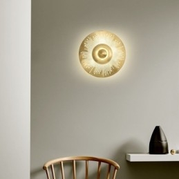 Designer Touch Decorative Nordic Brass Wall Lamp Hollow out Round Shape Sconce Light