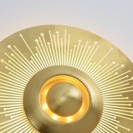 Designer Touch Decorative Nordic Brass Wall Lamp Hollow out Round Shape Sconce Light