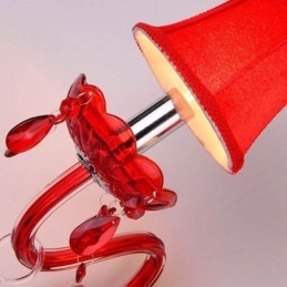 Designer Touch Decorative European Wall Light Crystal Sconce Red Colour