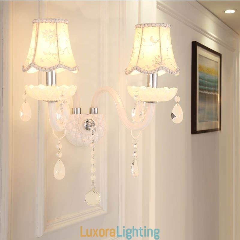 Designer Touch Decorative Classic European Style Crystal Sconce Elegant Wall Light