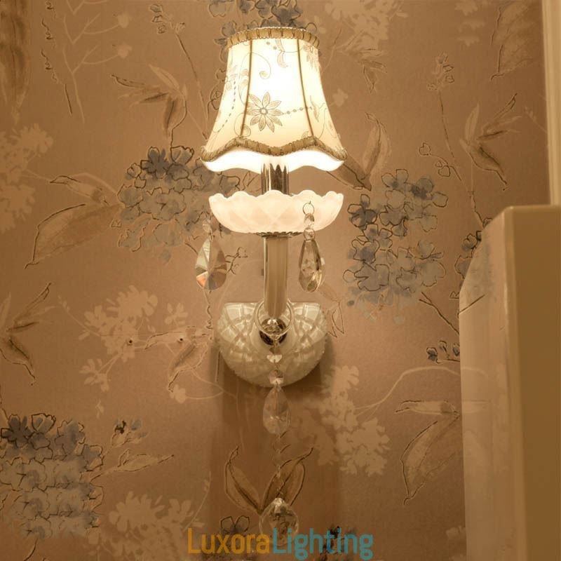 Designer Touch Decorative Classic European Style Crystal Sconce Elegant Wall Light