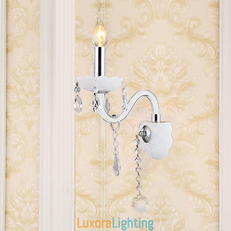 Designer Touch Decorative Classic European Style Crystal Sconce Elegant Wall Light