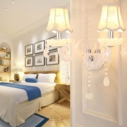 Designer Touch Decorative Classic European Style Crystal Sconce Elegant Wall Light
