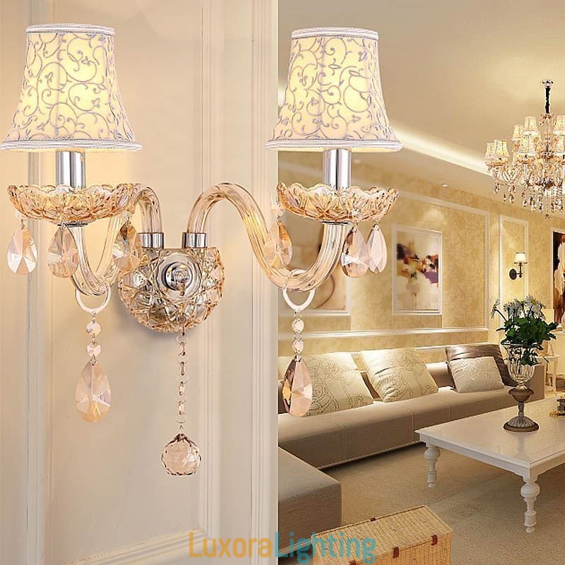 Designer Touch Decorative Elegant Crystal Sconce European Style Wall Light Aisle