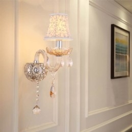 Designer Touch Decorative Elegant Crystal Sconce European Style Wall Light Aisle