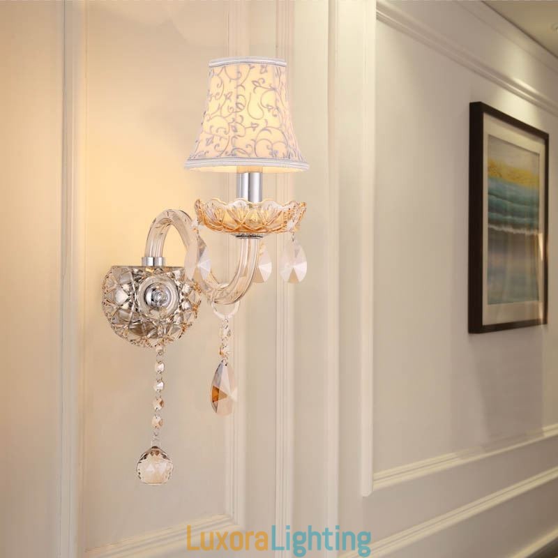 Designer Touch Decorative Elegant Crystal Sconce European Style Wall Light Aisle