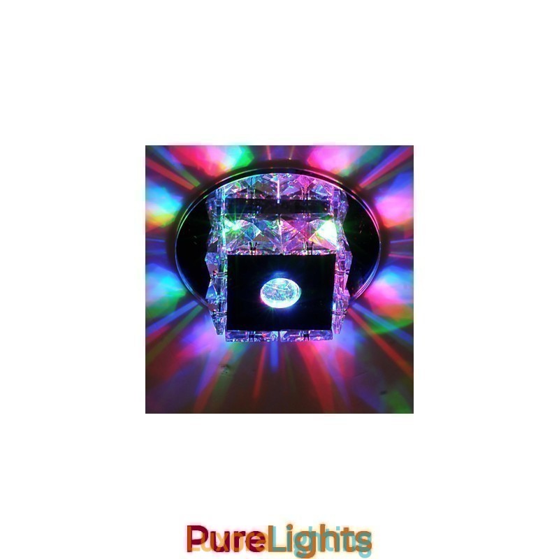 Designer Touch Decorative Crystal Mini Style Glass Flush Mount Kids