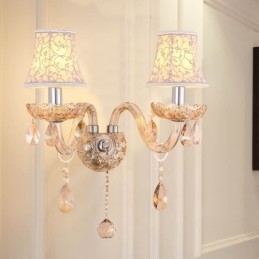 Designer Touch Decorative Elegant Crystal Sconce European Style Wall Light Aisle