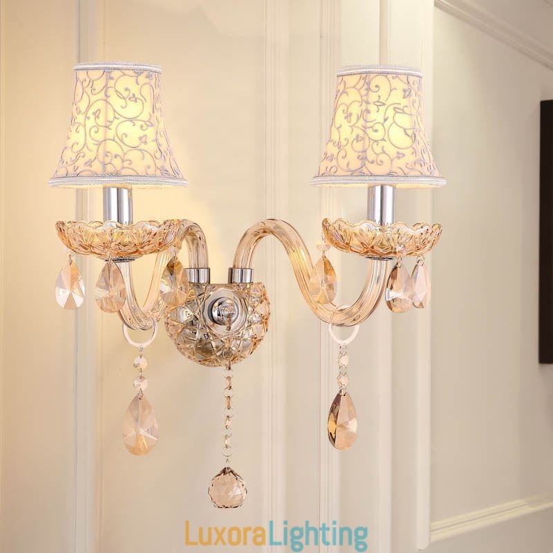 Designer Touch Decorative Elegant Crystal Sconce European Style Wall Light Aisle