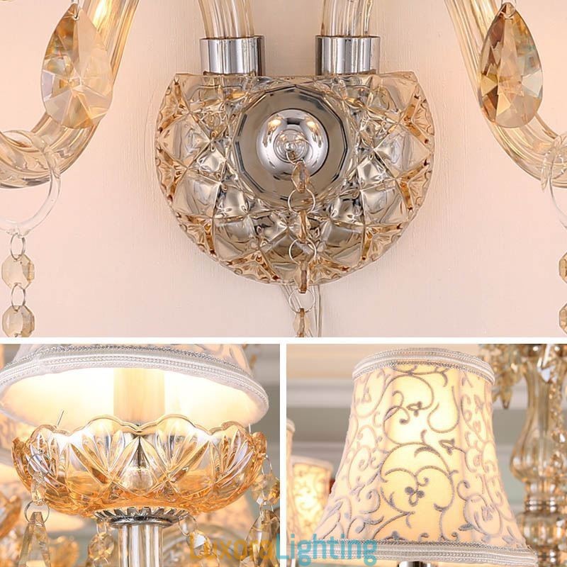 Designer Touch Decorative Elegant Crystal Sconce European Style Wall Light Aisle