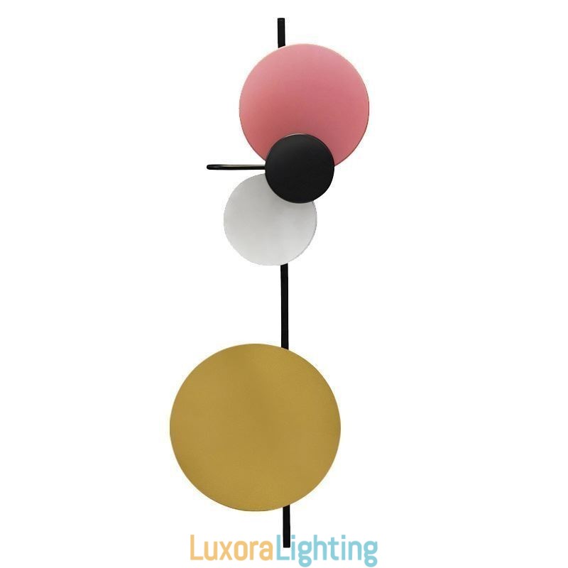 Designer Touch Decorative Modern Wall Light Circular Wall Lamp Colorful Home Lighting Bedside Lighting