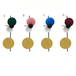 Designer Touch Decorative Modern Wall Light Circular Wall Lamp Colorful Home Lighting Bedside Lighting