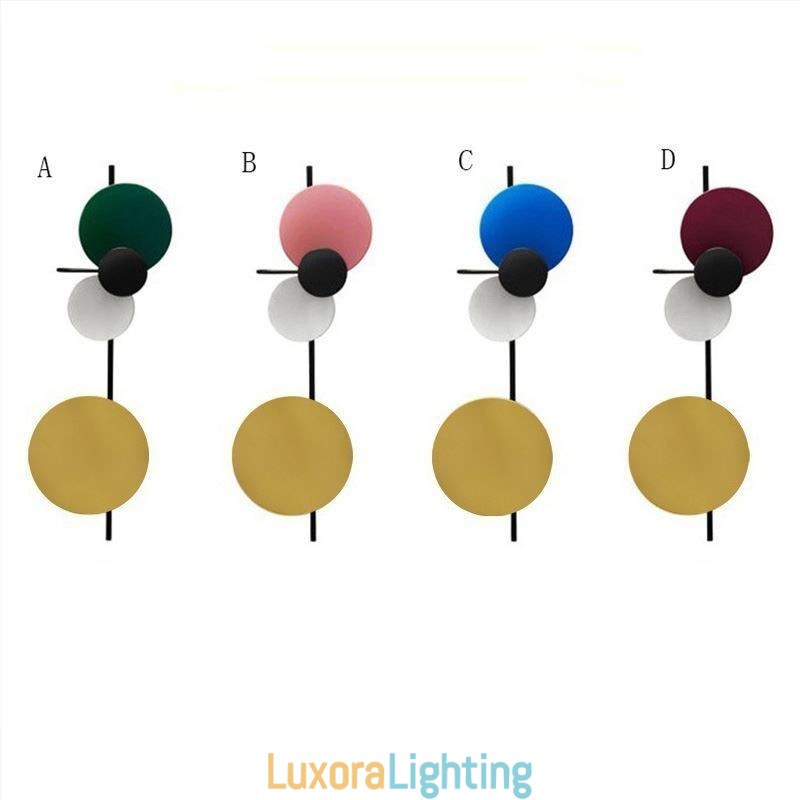 Designer Touch Decorative Modern Wall Light Circular Wall Lamp Colorful Home Lighting Bedside Lighting
