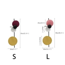 Designer Touch Decorative Modern Wall Light Circular Wall Lamp Colorful Home Lighting Bedside Lighting