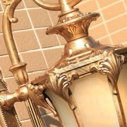 Designer Touch Decorative European Retro Outdoor Light Waterproof Carved Wall Light Courtyard Corridor