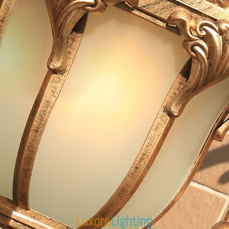 Designer Touch Decorative European Retro Outdoor Light Waterproof Carved Wall Light Courtyard Corridor