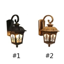 Designer Touch Decorative European Retro Outdoor Wall Light Waterproof Arrow Flower Wall Sconce