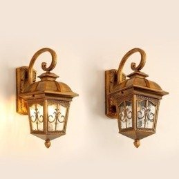 Designer Touch Decorative European Retro Outdoor Wall Light Waterproof Arrow Flower Wall Sconce