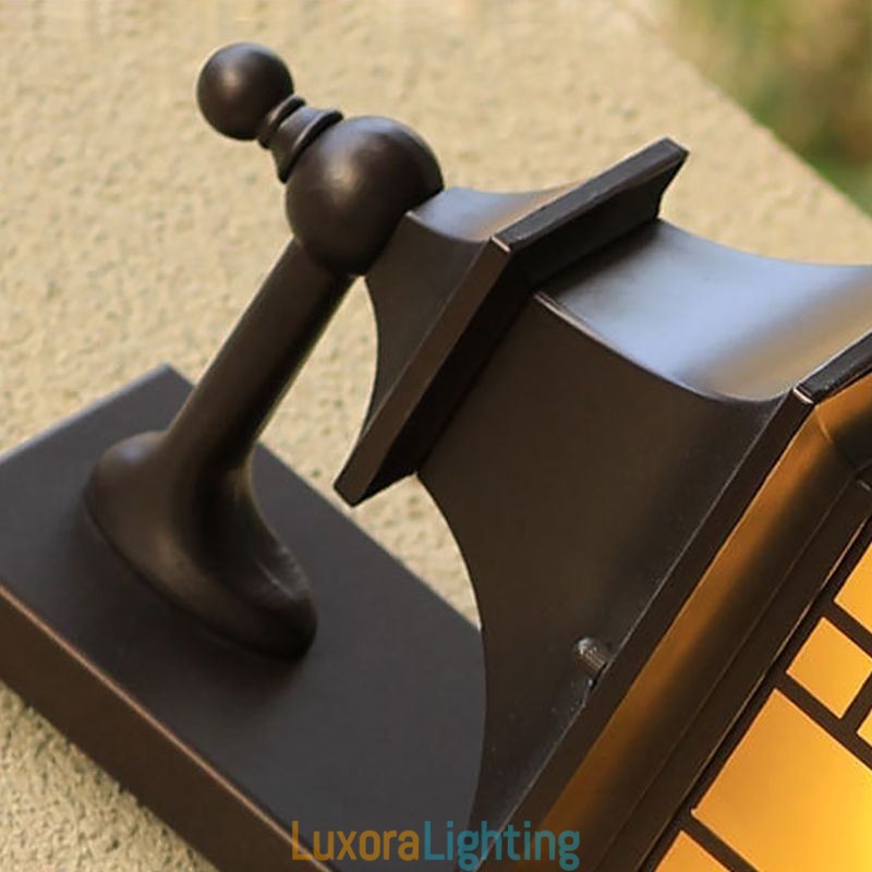 Designer Touch Decorative Chinese Outdoor Wall Sconce Waterproof Window Grille Wall Lamp