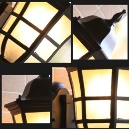Designer Touch Decorative European Wall Sconce Retro Outdoor Light Single Head Waterproof Frosted Glass Wall Light