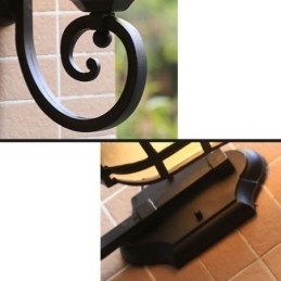 Designer Touch Decorative European Wall Sconce Retro Outdoor Light Single Head Waterproof Frosted Glass Wall Light