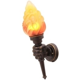 Designer Touch Decorative European Retro Outdoor Wall Light Waterproof Torch Shape Wall Sconce