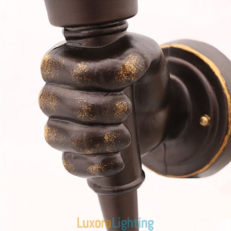 Designer Touch Decorative European Retro Outdoor Wall Light Waterproof Torch Shape Wall Sconce
