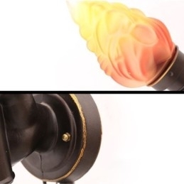 Designer Touch Decorative European Retro Outdoor Wall Light Waterproof Torch Shape Wall Sconce