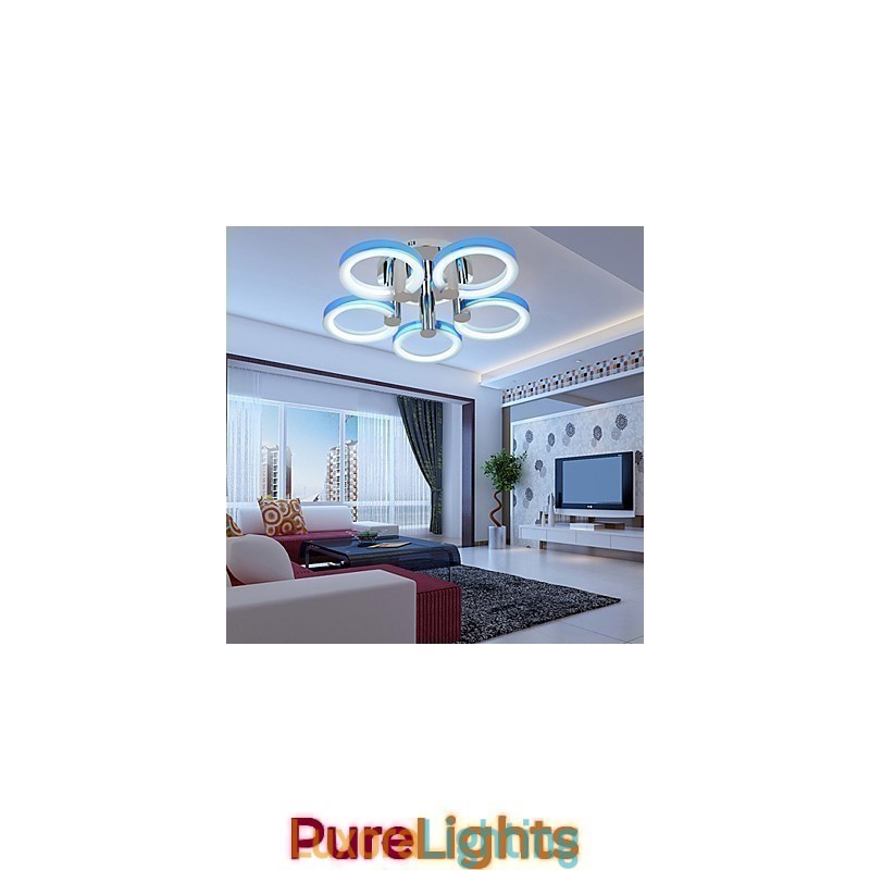 Designer Touch Decorative Modern Contemporary Mini Style Electroplated Flush Mount