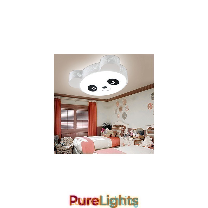 Designer Touch Decorative Remote Control Flush Mount Ceiling Light Modern White+Warm White Light With Remote