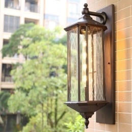 Designer Touch Decorative Chinese Outdoor Wall Sconce Single Head Waterproof Streamer Wall Light