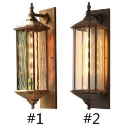 Designer Touch Decorative Chinese Outdoor Wall Sconce Single Head Waterproof Streamer Wall Light