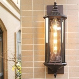Designer Touch Decorative Chinese Outdoor Wall Sconce Single Head Waterproof Streamer Wall Light