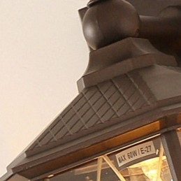 Designer Touch Decorative Chinese Outdoor Wall Sconce Single Head Waterproof Streamer Wall Light