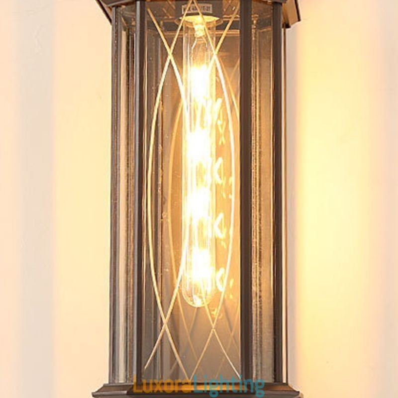 Designer Touch Decorative Chinese Outdoor Wall Sconce Single Head Waterproof Streamer Wall Light