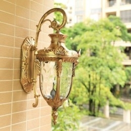Designer Touch Decorative European Outdoor Light Waterproof Single Head Wall Light Courtyard Corridor Garden
