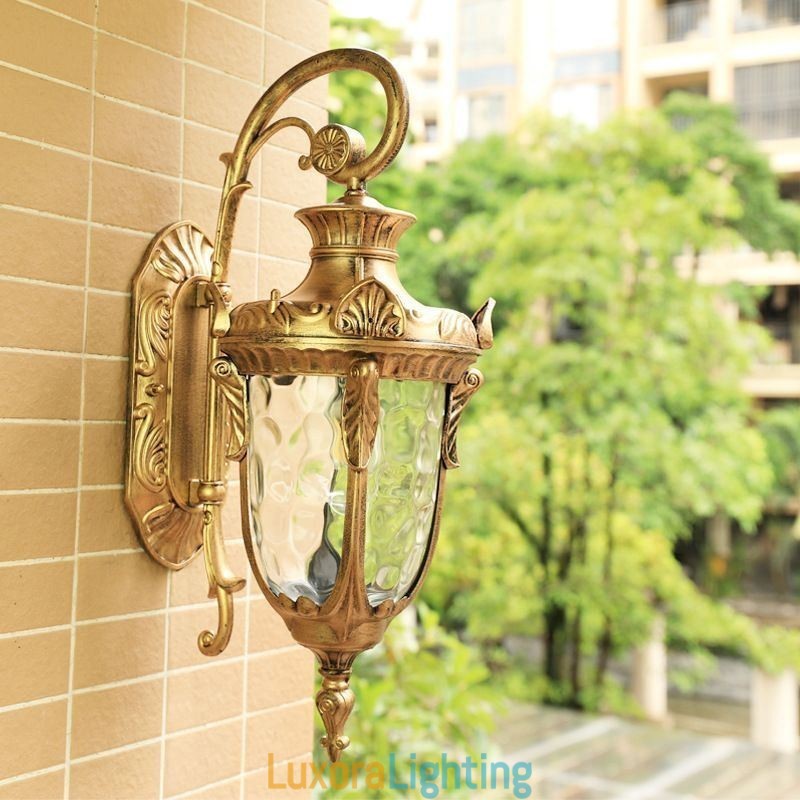Designer Touch Decorative European Outdoor Light Waterproof Single Head Wall Light Courtyard Corridor Garden