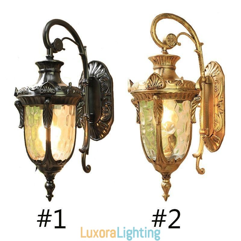 Designer Touch Decorative European Outdoor Light Waterproof Single Head Wall Light Courtyard Corridor Garden