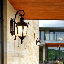 Designer Touch Decorative European Outdoor Light Waterproof Single Head Wall Light Courtyard Corridor Garden