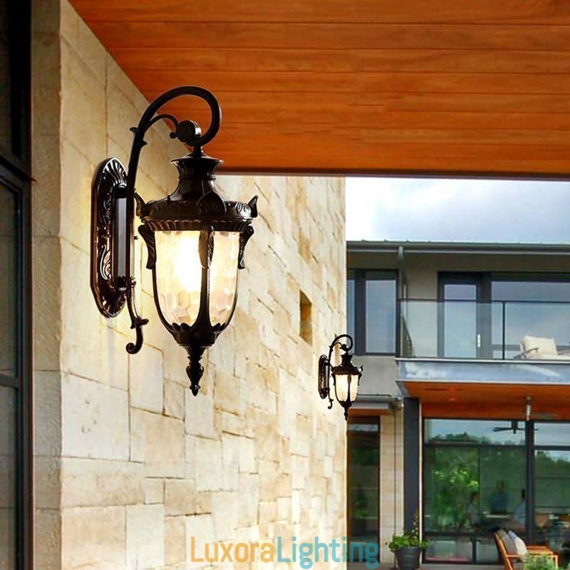 Designer Touch Decorative European Outdoor Light Waterproof Single Head Wall Light Courtyard Corridor Garden