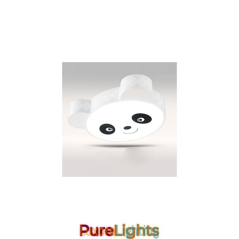 Designer Touch Decorative Remote Control Flush Mount Ceiling Light Modern White+Warm White Light With Remote