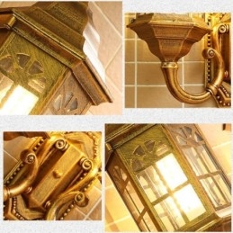 Designer Touch Decorative European Outdoor Wall Sconce Waterproof Double Castle Wall Light
