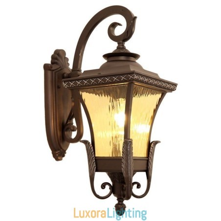 Designer Touch Decorative Chinese Outdoor Light Single Head Waterproof Glass Wall Light Courtyard Corridor