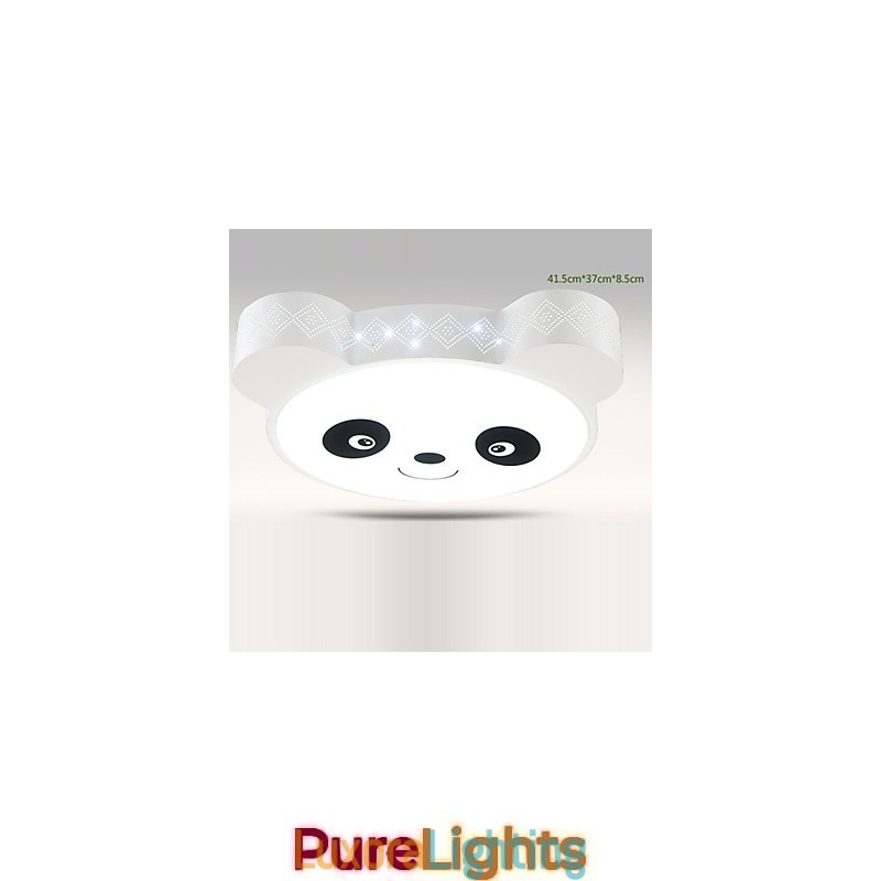 Designer Touch Decorative Remote Control Flush Mount Ceiling Light Modern White+Warm White Light With Remote