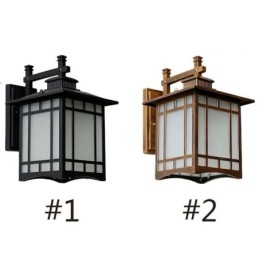Designer Touch Decorative Chinese Style Outdoor Light Waterproof Pavilion Shape Wall Light Garden Balcony