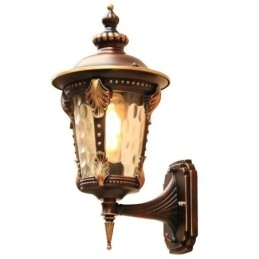 Designer Touch Decorative European Retro Outdoor Wall Sconce Waterproof Carved Wall Light Garden Balcony Courtyard