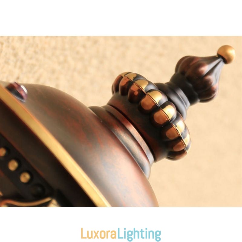 Designer Touch Decorative European Retro Outdoor Wall Sconce Waterproof Carved Wall Light Garden Balcony Courtyard