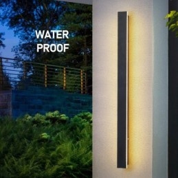 Designer Touch Decorative Outdoor Long Modern Contemporary Wall Lamp Sconce Wall Light IP 44 for Porch Patio Garden