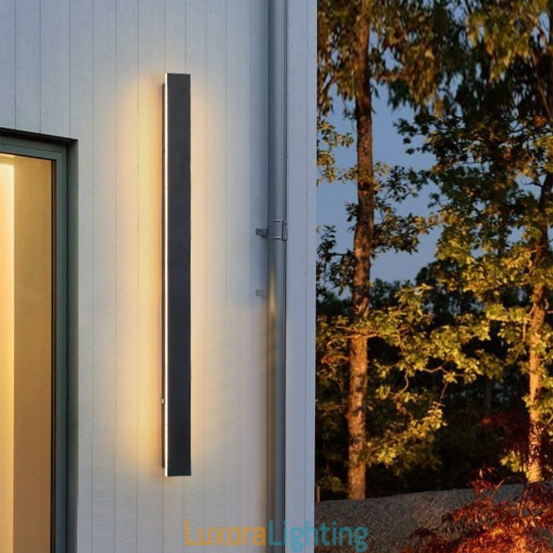 Designer Touch Decorative Outdoor Long Modern Contemporary Wall Lamp Sconce Wall Light IP 44 for Porch Patio Garden