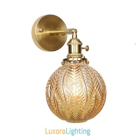 Designer Touch Decorative Modern Bean Wall Light with Ball Glass Shade